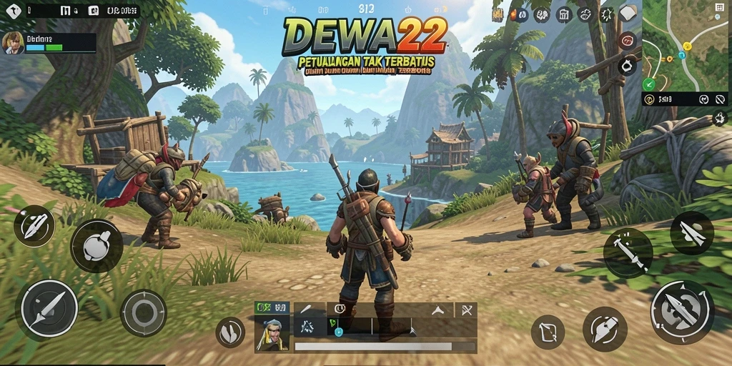 Gameplay DEWA22 yang menampilkan dunia terbuka yang luas dan penuh petualangan.