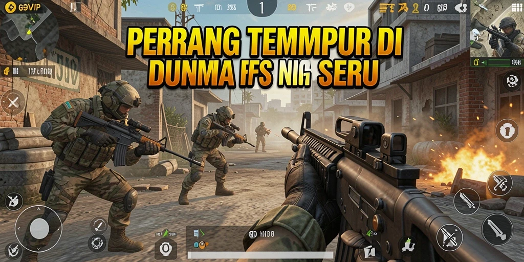 Tangkapan layar menunjukkan aksi intens dalam gameplay G9VIP.