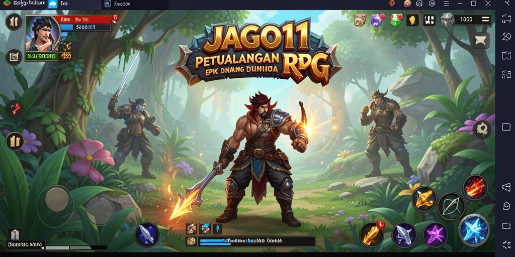 Screenshot menampilkan aksi pertempuran seru di dalam JAGO11.
