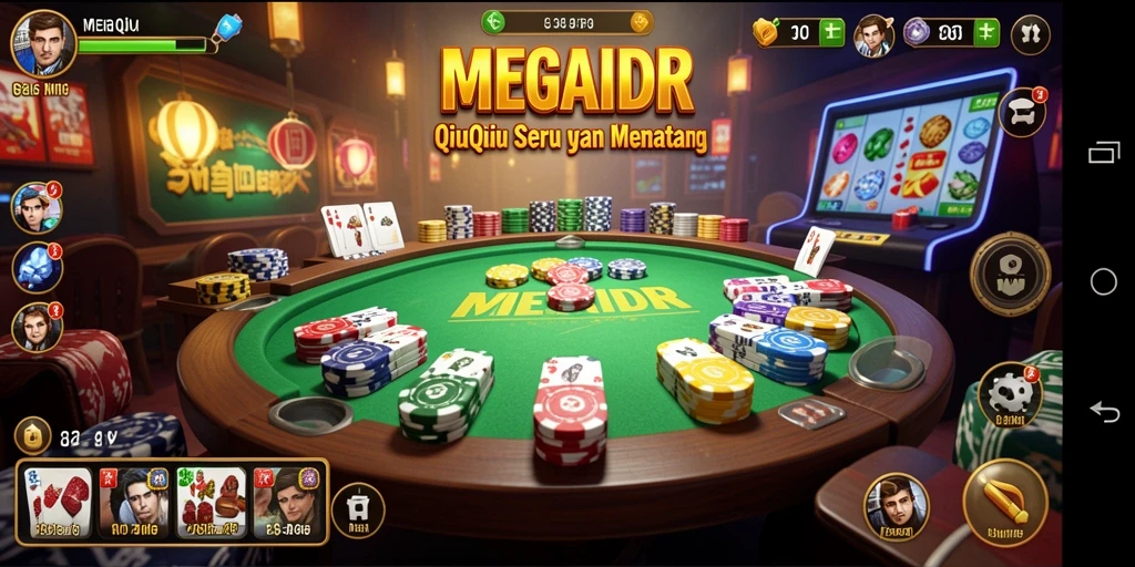 Tampilan gameplay QiuQiu yang menarik di MEGAIDR.