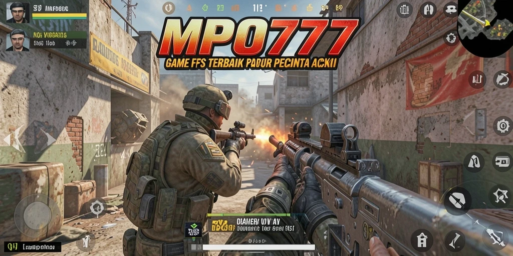 Tangkapan layar MPO777 menampilkan aksi intense dari gameplay FPS yang menegangkan.