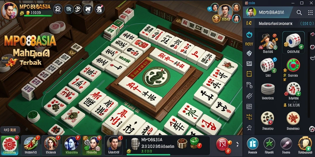 Screenshot gameplay MPO88ASIA menampilkan pengalaman bermain Mahjong yang seru.