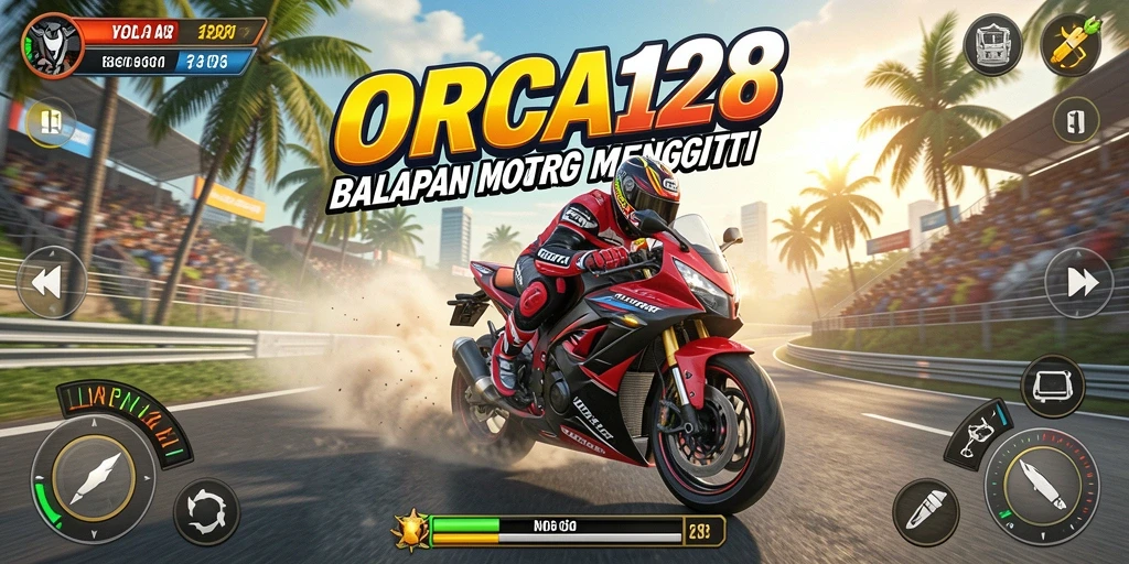 Gameplay balapan motor yang seru dan menantang.
