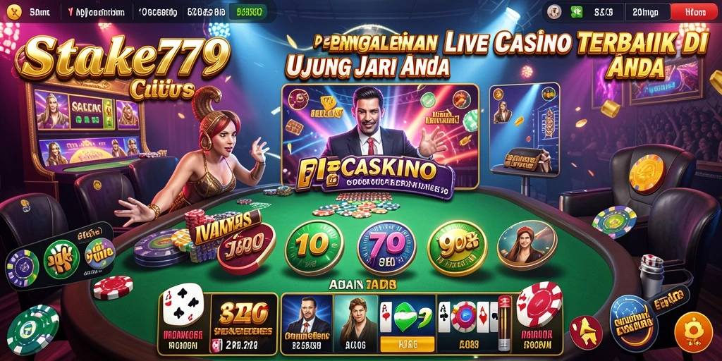 Tampilan gameplay Live Casino yang menarik dan interaktif.