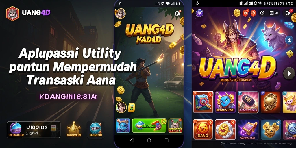 Tampilan antarmuka UANG4D yang modern dan mudah digunakan.